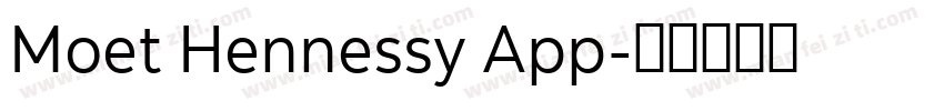 Moet Hennessy App字体转换